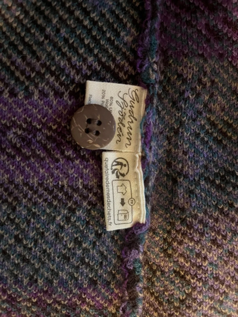 Gudrun Sjoden AUGUSTA Wrap Cardigan Wool Size Small NWT!